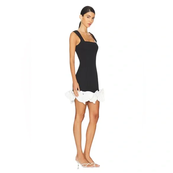 revolve black and white dress Arggido White Dress with black trim 47562 – revolve store main image 1